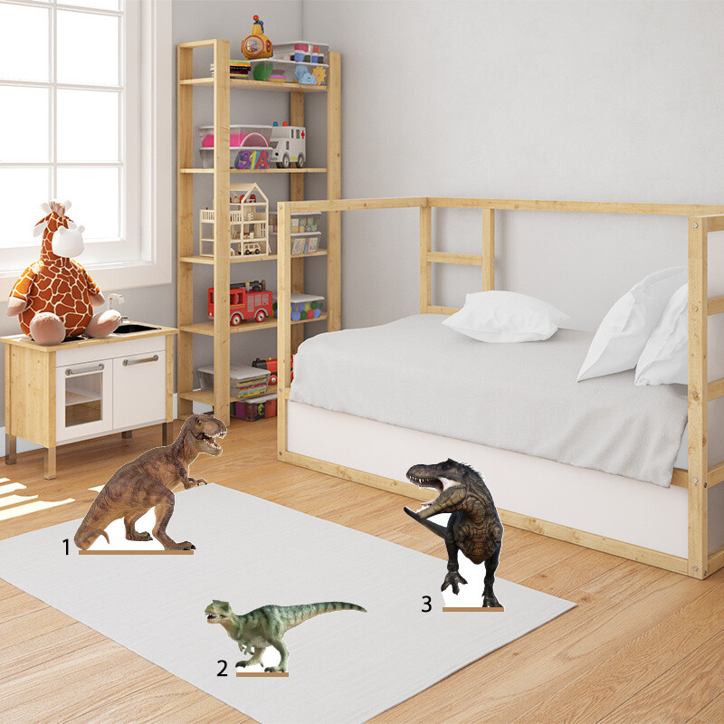 Διακοσμητική φιγούρα T-Rex 50cm Ξύλινη με βάση/1 τμχ