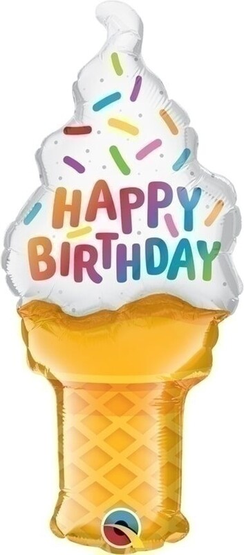 Μπαλόνι Φοιλ Μίνι Σχήμα 14 Birthday Ice Cream Cone - Παγωτό