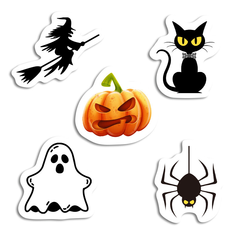 Αυτοκόλλητα Halloween 10cm / 8τμχ