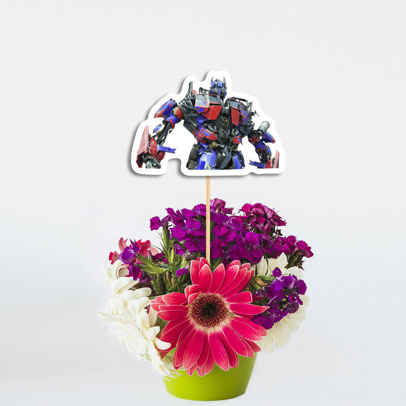 Διακοσμητικό Topper Transformers χάρτινο 20cm