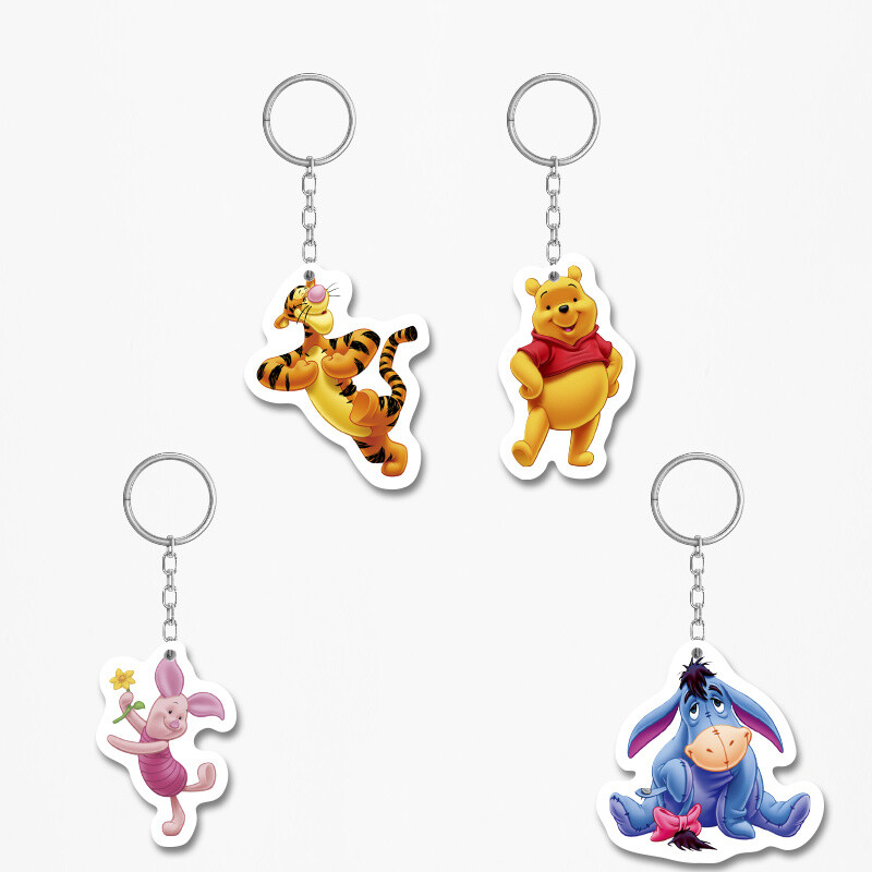Ξύλινα Μπρελόκ Winnie The Pooh 5cm/ 4τμχ