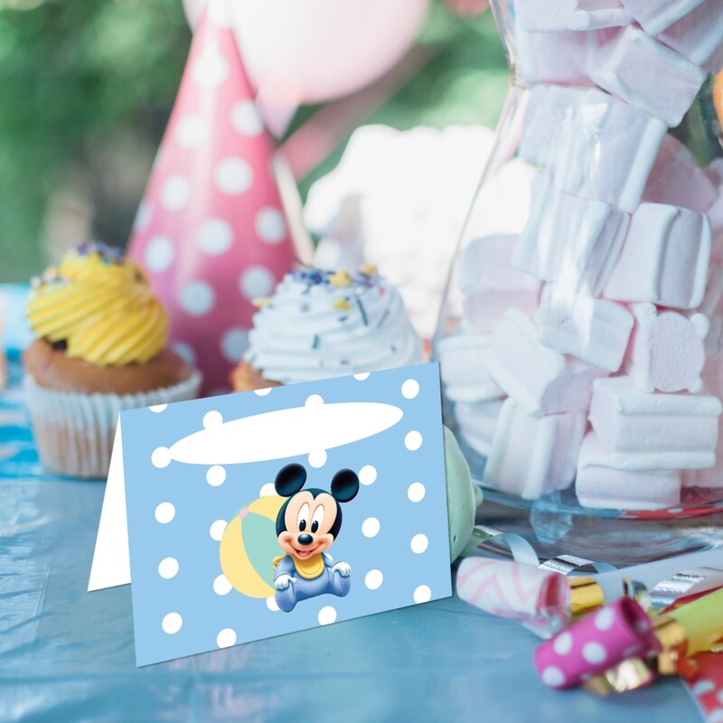 Καρτελάκι Μπουφέ Baby Mickey/ 6τμχ
