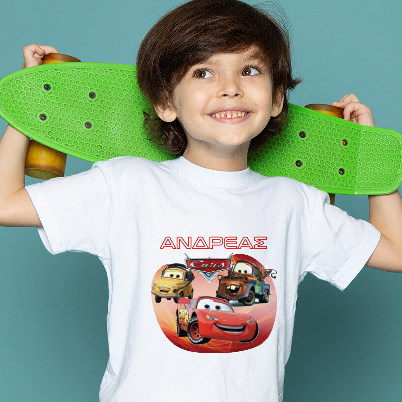 Παιδικό T-shirt McQueen για αγόρι με όνομα