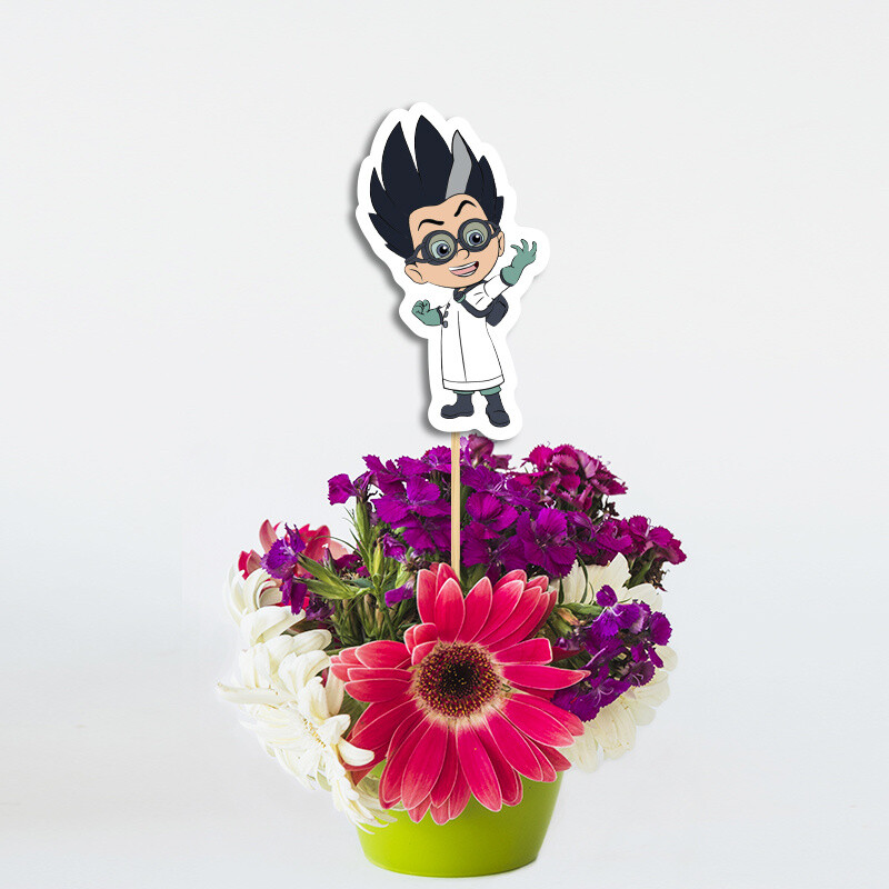 Διακοσμητικό Topper PJ Masks χάρτινο 20cm