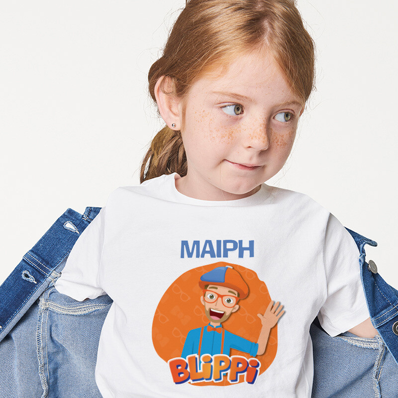 Παιδικό T-shirt Blippi για κορίτσι με όνομα