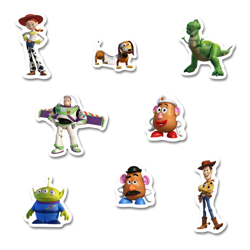 Αυτοκόλλητα Toy Story 5cm / 8τμχ