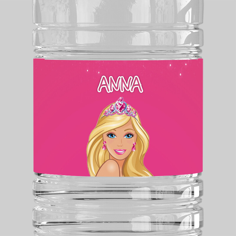 Ετικέτες νερού με όνομα Barbie / 8 τμχ