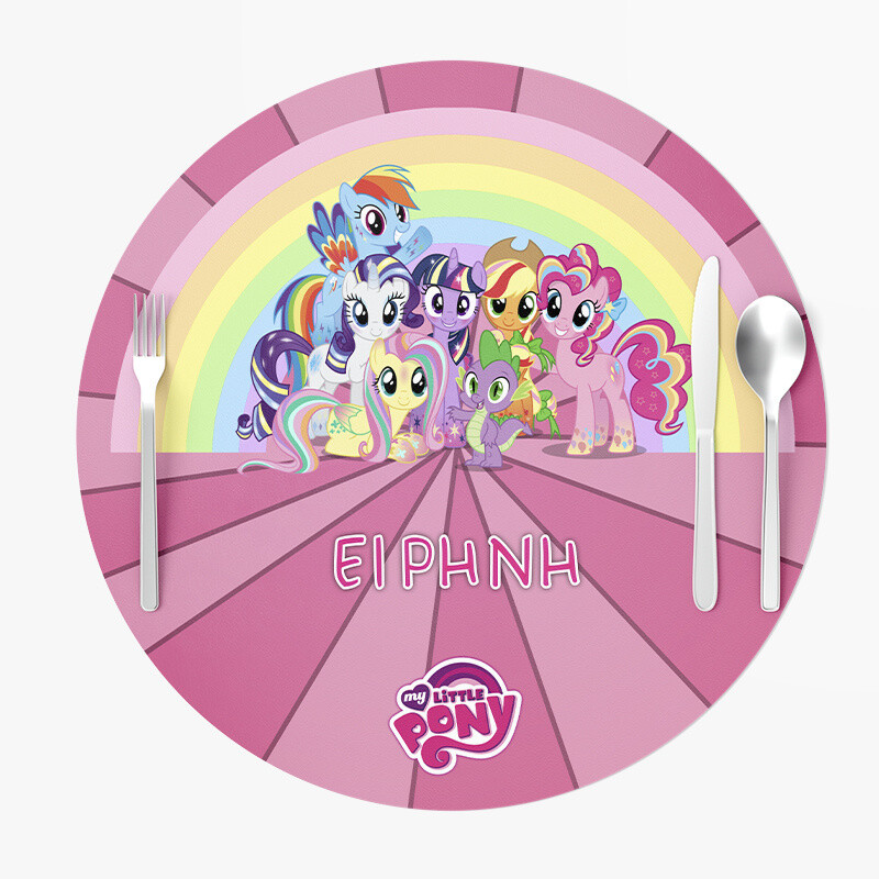 Σουπλά Χάρτινα στρογγυλά με όνομα My Little Pony 27cm