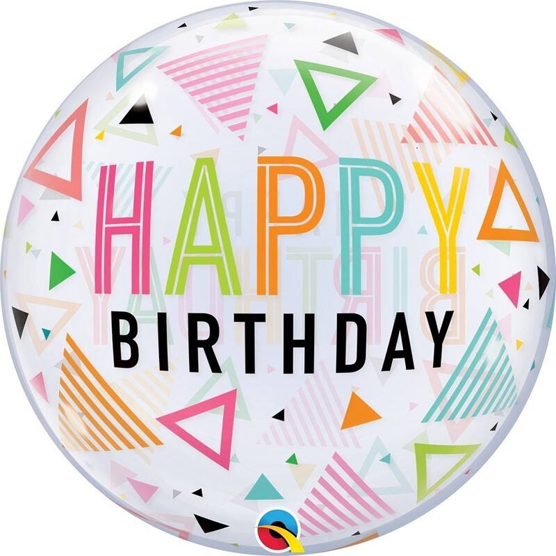 Bubble μονό 22 Birthday triangles/τριγωνάκια 56εκ