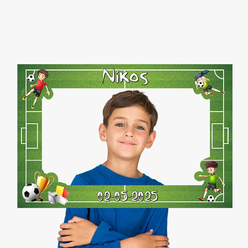 Κάδρο Photobooth Ποδόσφαιρο για φωτογραφίες/ 60cm*40cm