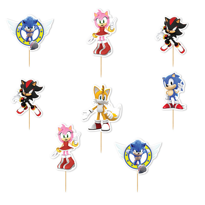 Οδοντογλυφίδες Sonic 5cm / 12τμχ