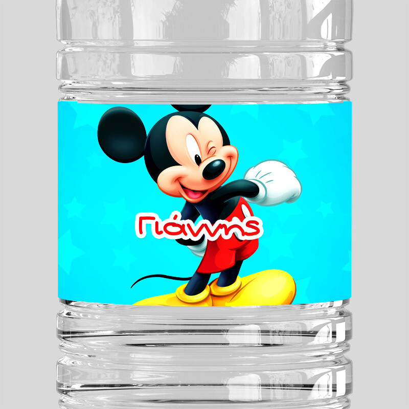 Ετικέτες νερού με όνομα Mickey / 8 τμχ
