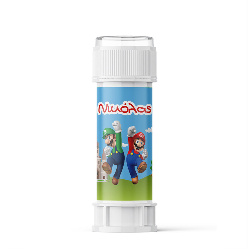 Σαπουνόφουσκες με όνομα Super Mario