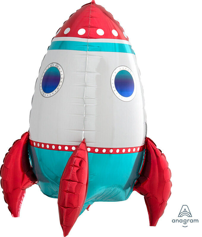 Μπαλόνι φοιλ Sitting Ultra Shape Rocket Ship / 40 x 53 cm - Διάστημα