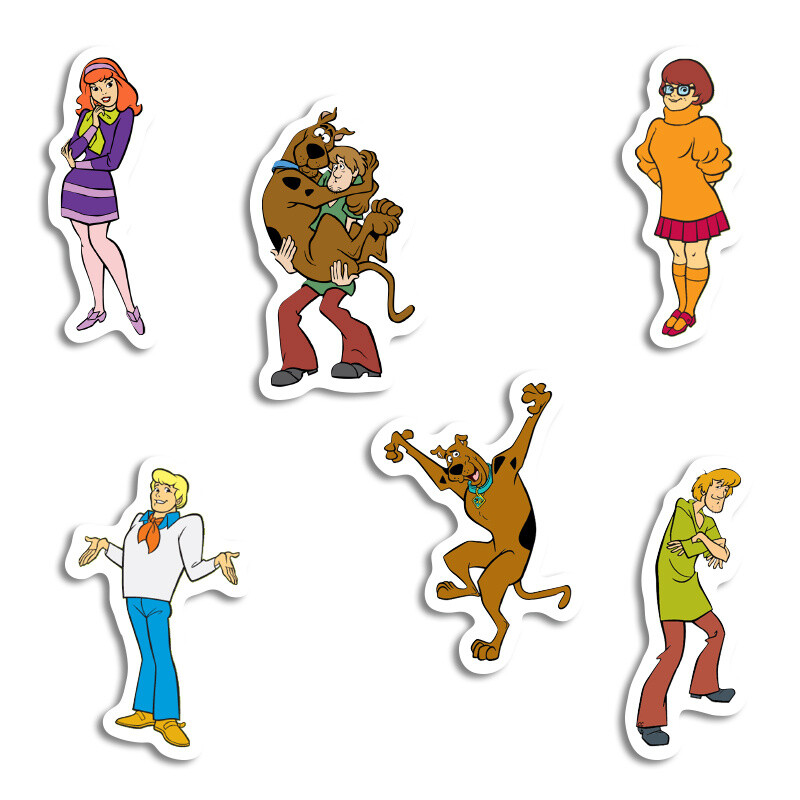 Αυτοκόλλητα Scooby-Doo 10cm / 8τμχ
