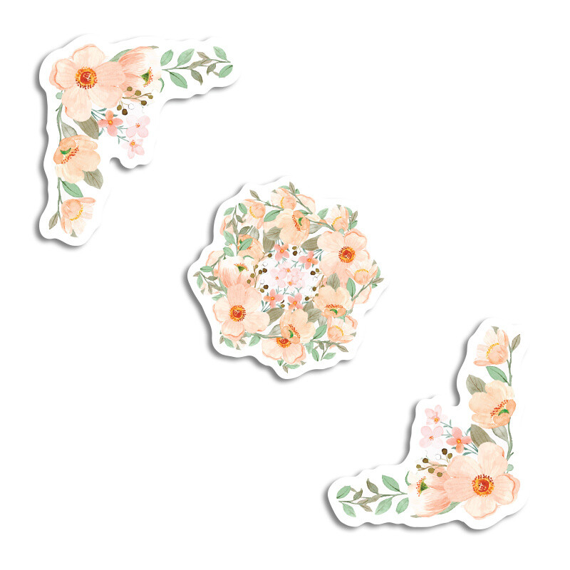 Αυτοκόλλητα Boho Birthday 10cm / 8τμχ
