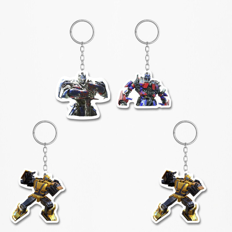 Ξύλινα Μπρελόκ Transformers 5cm/ 4τμχ