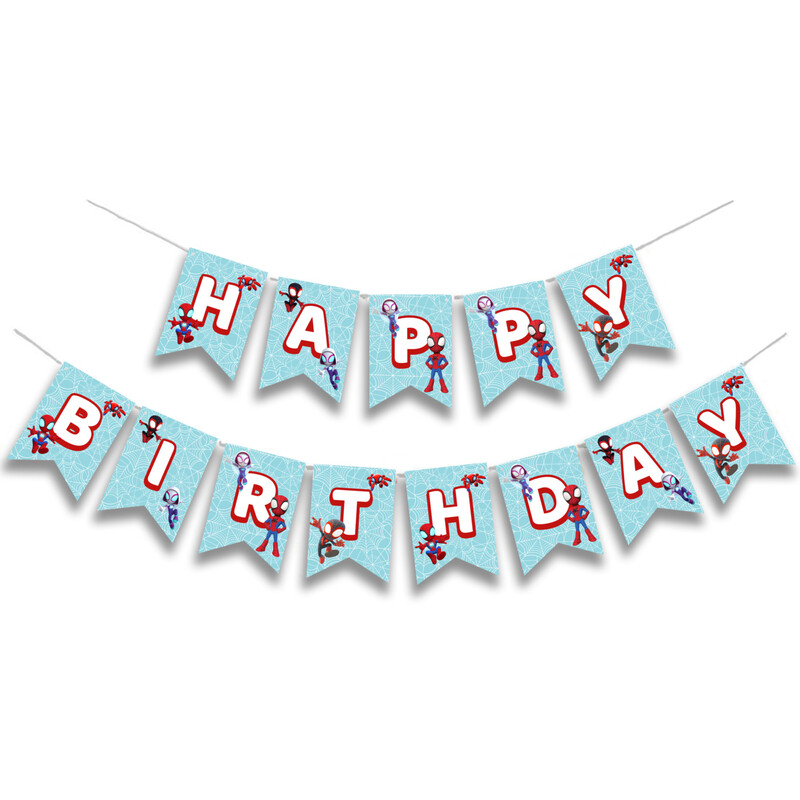 Γιρλάντα Γράμματα Spidey Happy Birthday