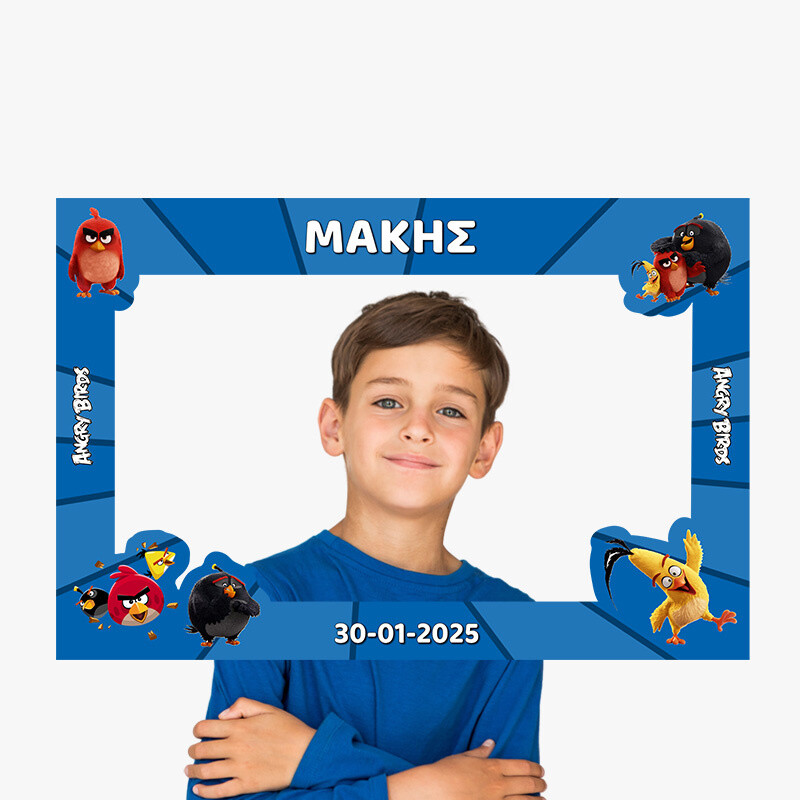 Κάδρο Photobooth Angry Birds για φωτογραφίες/ 60cm*40cm