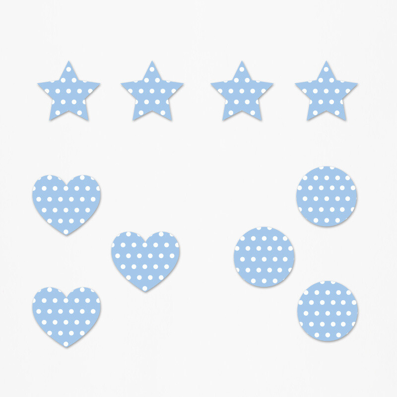 Ξύλινα διακοσμητικά Baby Mickey Pattern mix/ 10τμχ(2cm)