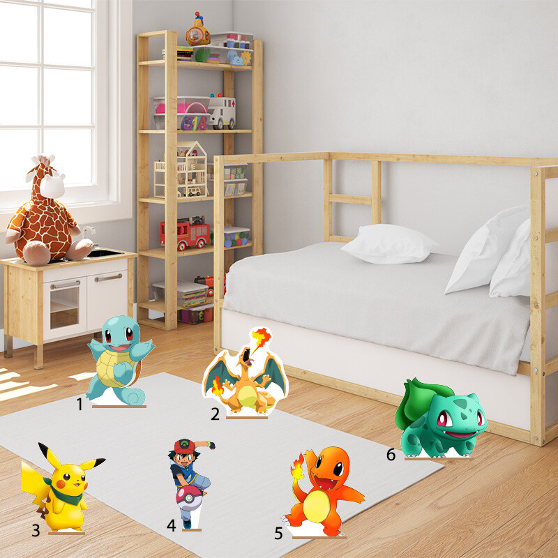 Διακοσμητική φιγούρα Pokemon 20cm Ξύλινη με βάση/1 τμχ