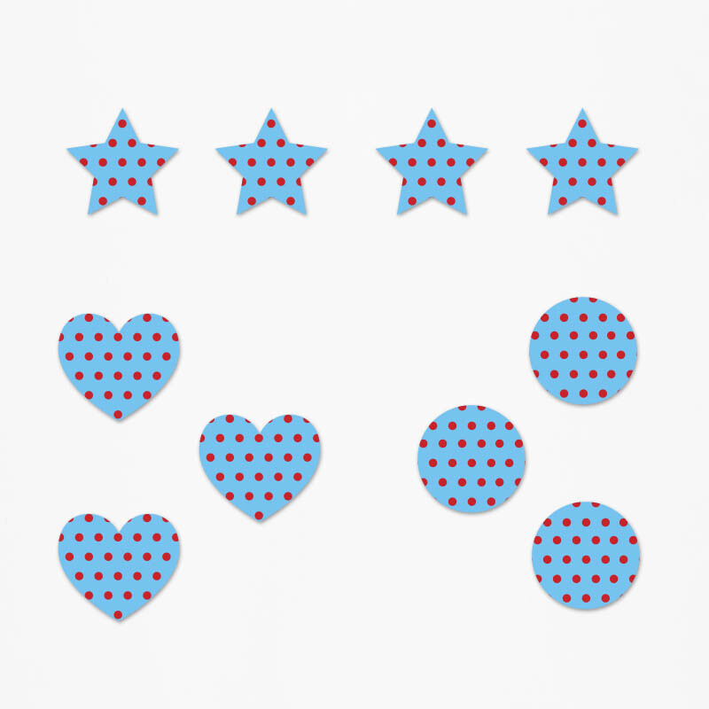 Ξύλινα διακοσμητικά Mickey Pattern mix/ 10τμχ(2cm)
