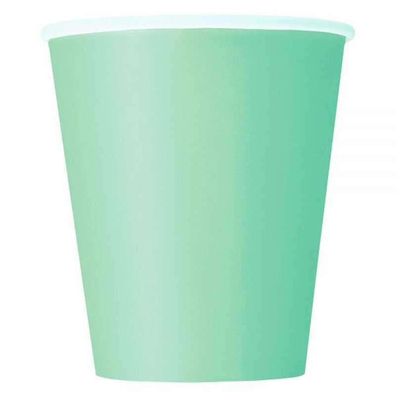 Ποτήρια Χάρτινα 266ml Μέντα /14 τεμ