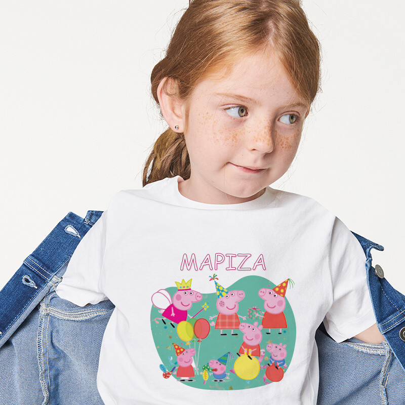 Παιδικό T-shirt Peppa για κορίτσι με όνομα