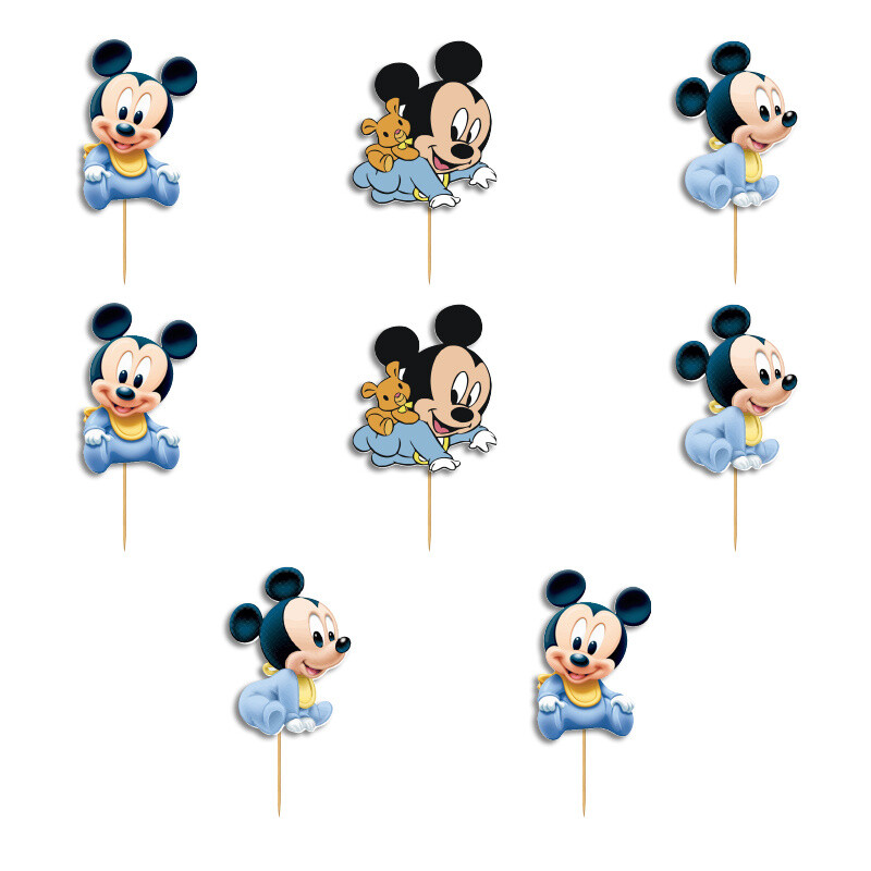Οδοντογλυφίδες Baby Mickey 5cm / 12τμχ