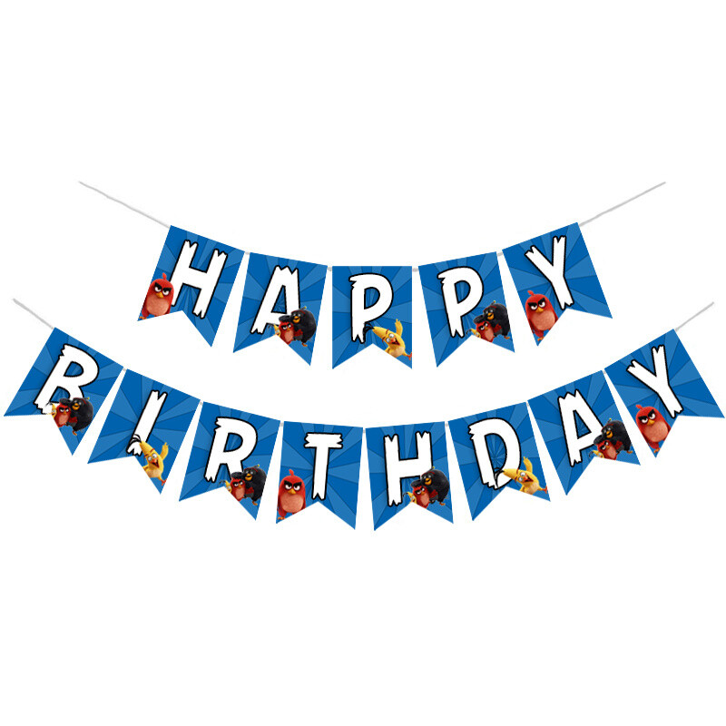 Γιρλάντα Γράμματα Angry Birds Happy Birthday