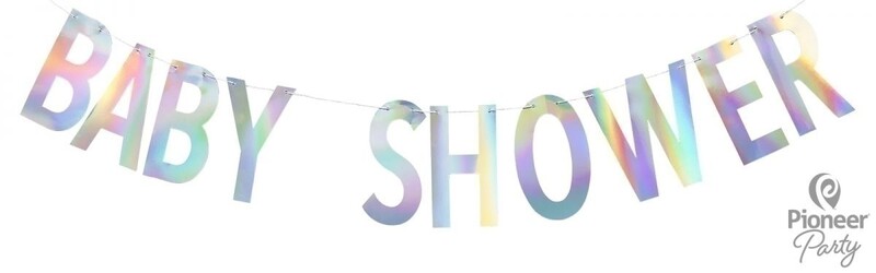 Γιρλάντα Γράμματα Baby Shower Iridescent / 200 εκ