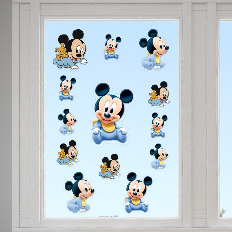 Αυτοκόλλητα τζαμιού Baby Mickey / 10τμχ