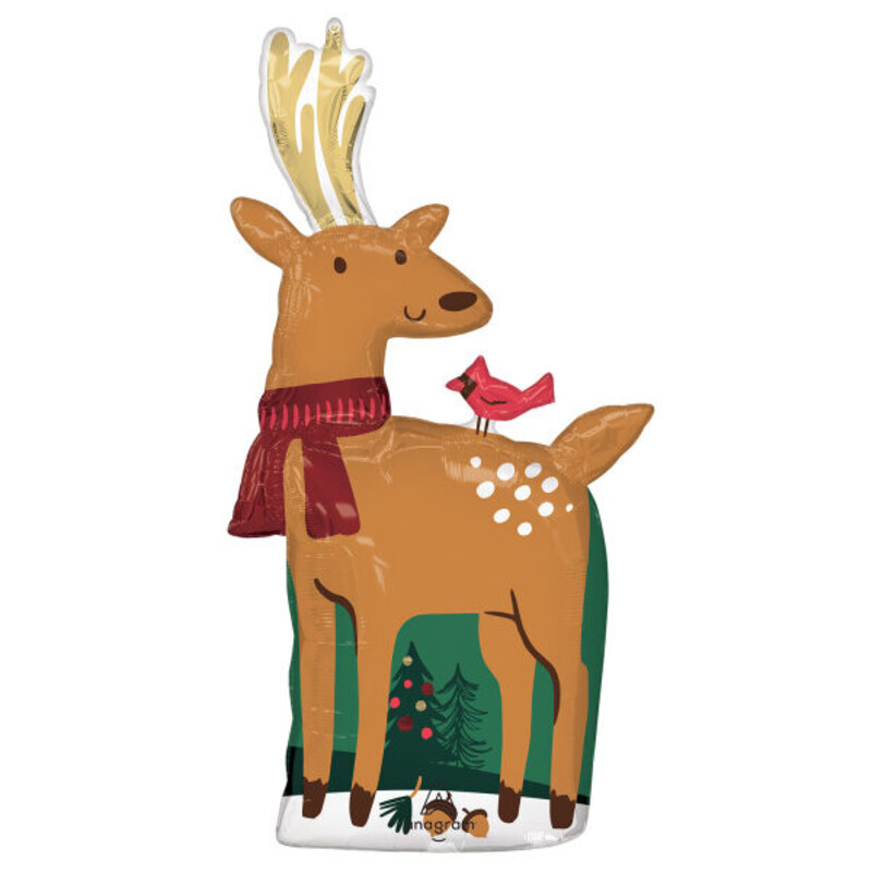 Μπαλόνι Φοιλ Modern Reindeer 43εκ x 101εκ - Τάρανδος