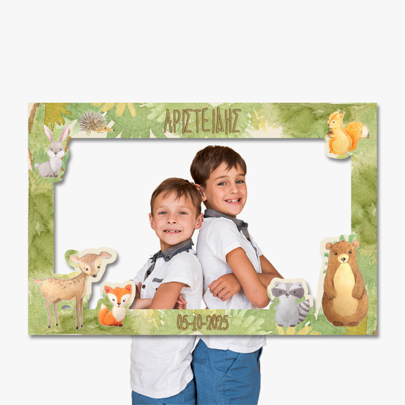 Κάδρο Photobooth Ζώα Δάσους για φωτογραφίες/ 60cm*40cm