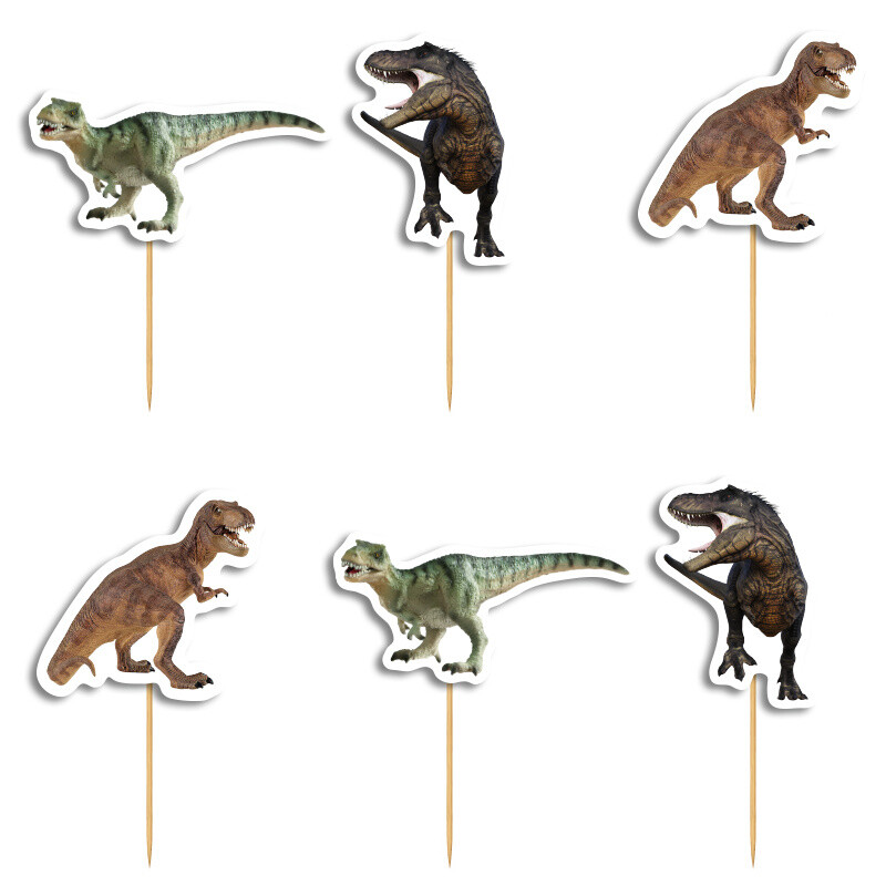 Cupcake toppers T-Rex 10cm / 8τμχ