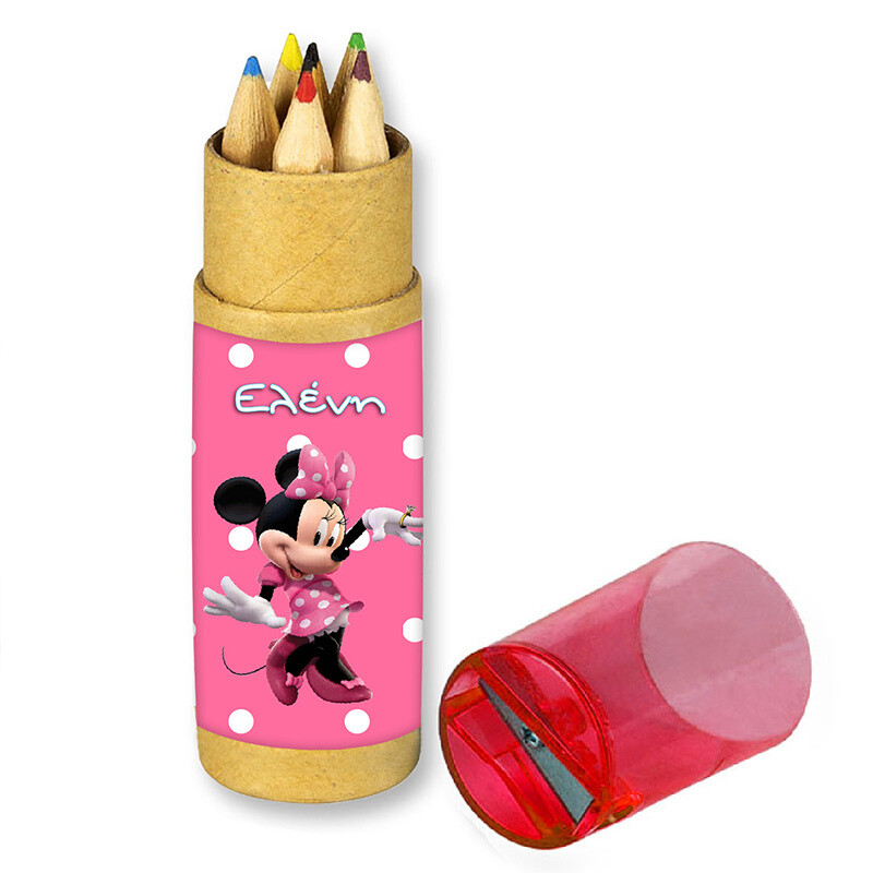 Minnie Mouse Ξυλομπογιές με όνομα