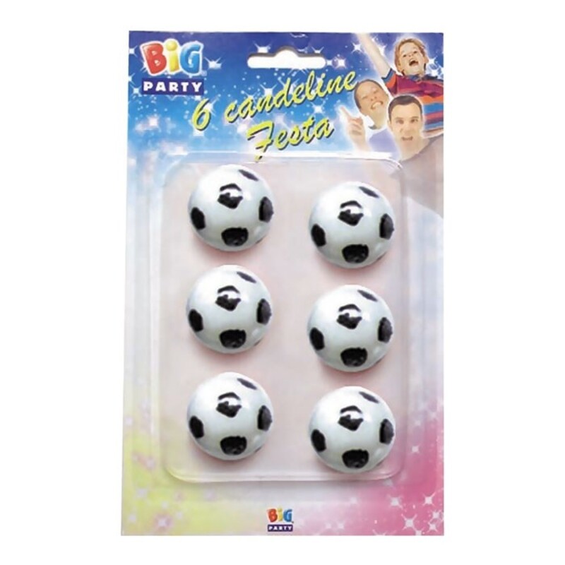 Κεριά Μπάλες Ποδοσφαίρου - Soccer  / 6 τεμ.