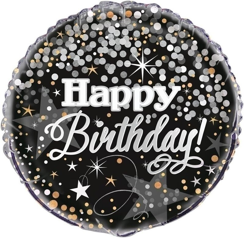 Μπαλόνι Φοιλ 18 Happy Birthday Glittering / 46 εκ