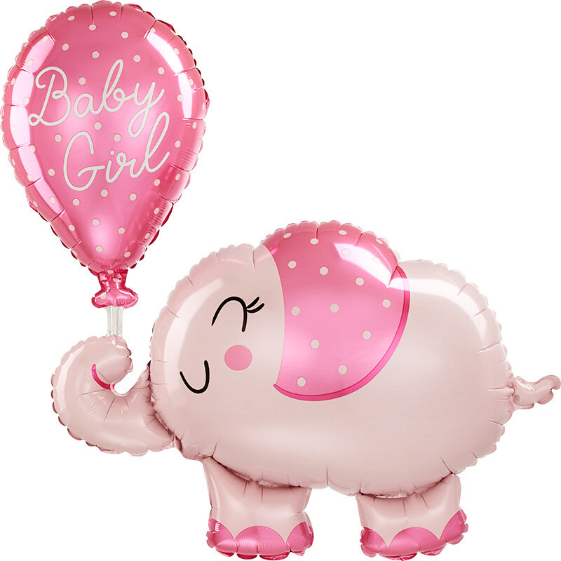 Μπαλόνι Φοιλ Σχήμα Ελέφαντας Baby Girl Elephant / 73 x 78 εκ