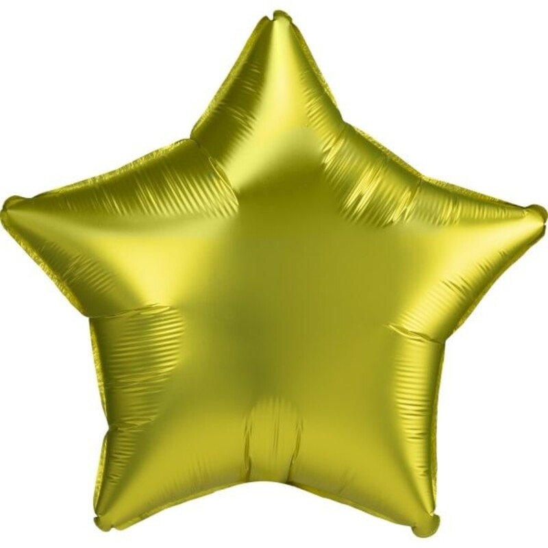Μπαλόνι Φοιλ Αστέρι/star  18 Satin Luxe Lemon / 46 εκ - Μεταλλικό Κίτρινο