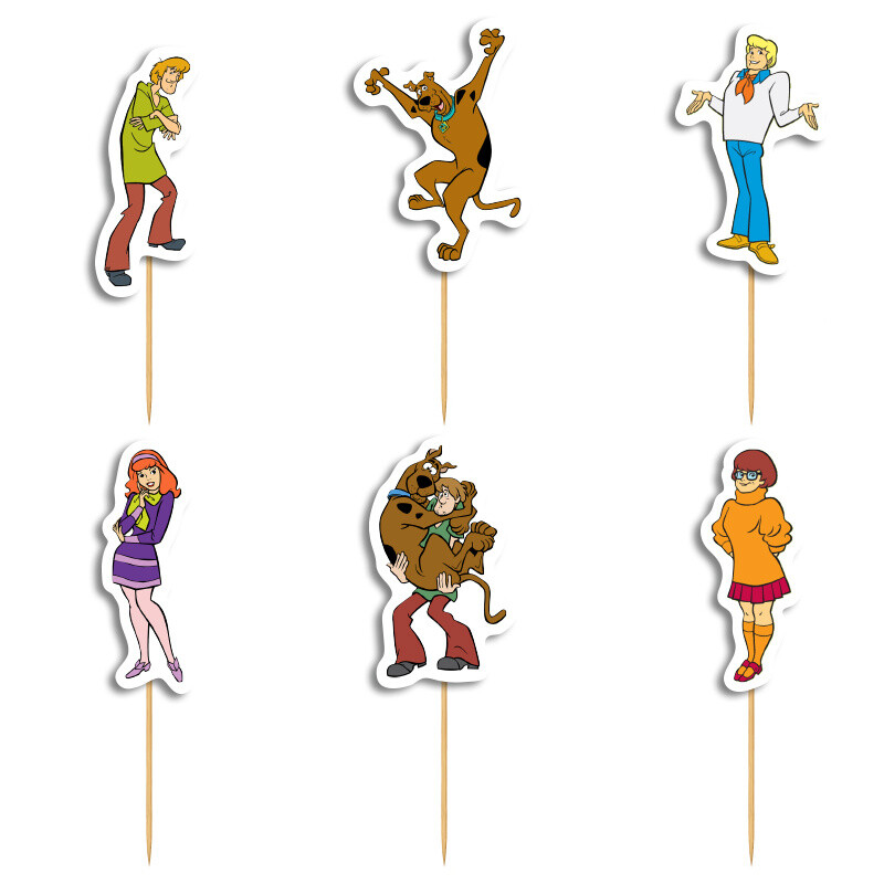 Cupcake toppers Scooby-Doo 10cm / 8τμχ