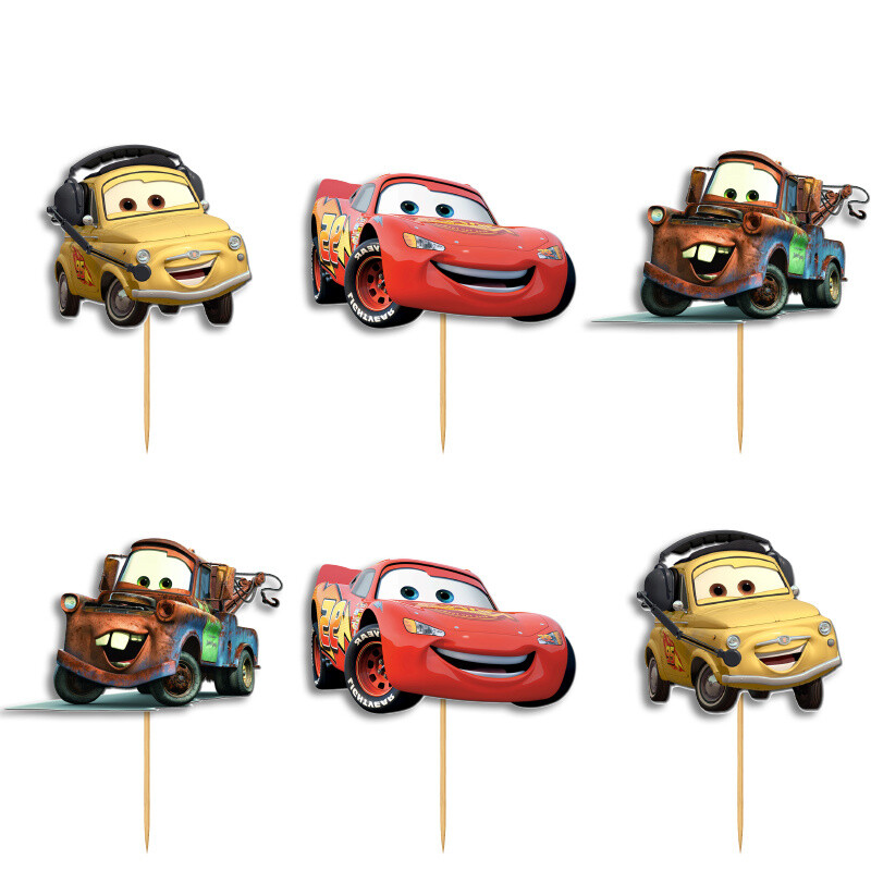 Cupcake toppers McQueen 10cm / 8τμχ