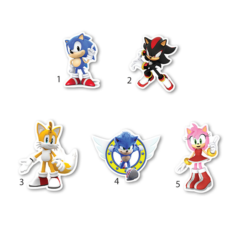 Διακοσμητική φιγούρα Sonic 5cm Ξύλινη/1τμχ