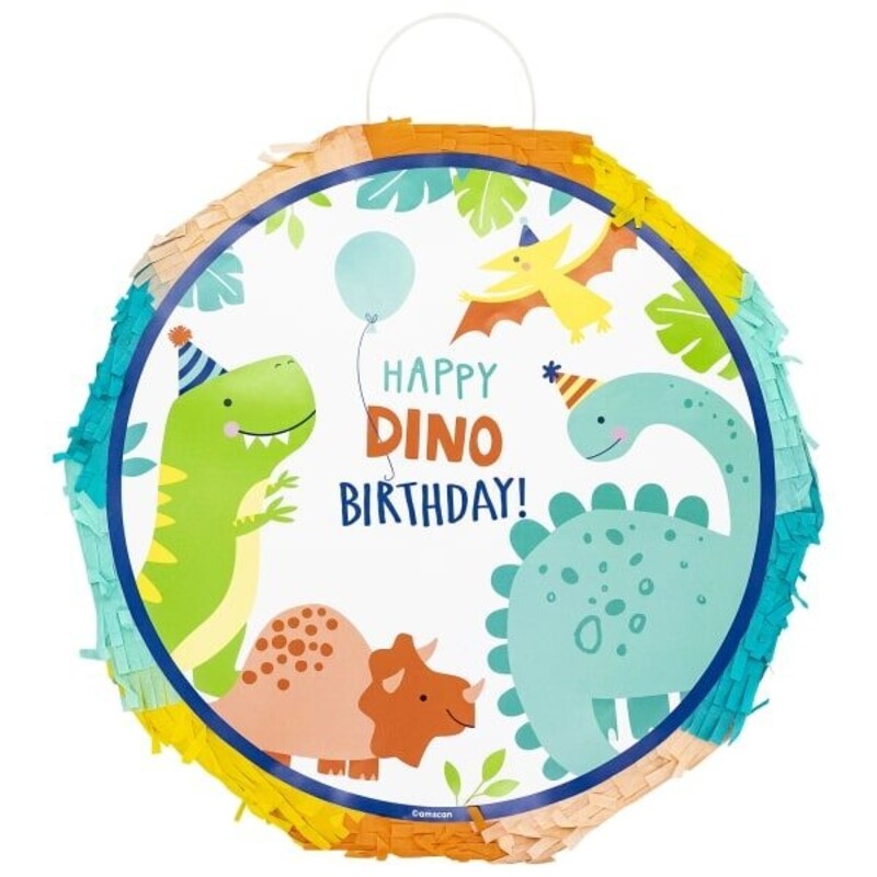 Πινιάτα αναδιπλούμενη Δεινόσαυρος - Dinosaur / 30εκ Διάμετρος