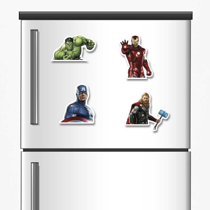 Ξύλινα μαγνητάκια Avengers 5cm/ 4τμχ