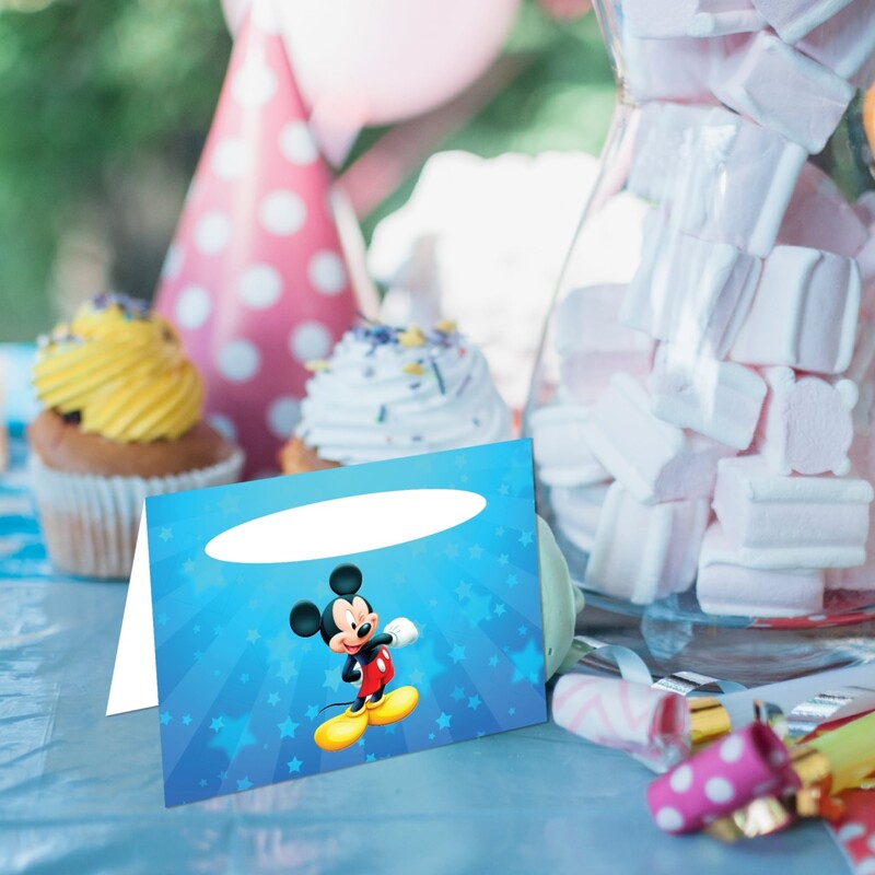 Καρτελάκι Μπουφέ Mickey/ 6τμχ