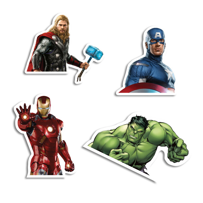 Αυτοκόλλητα Avengers 10cm / 8τμχ