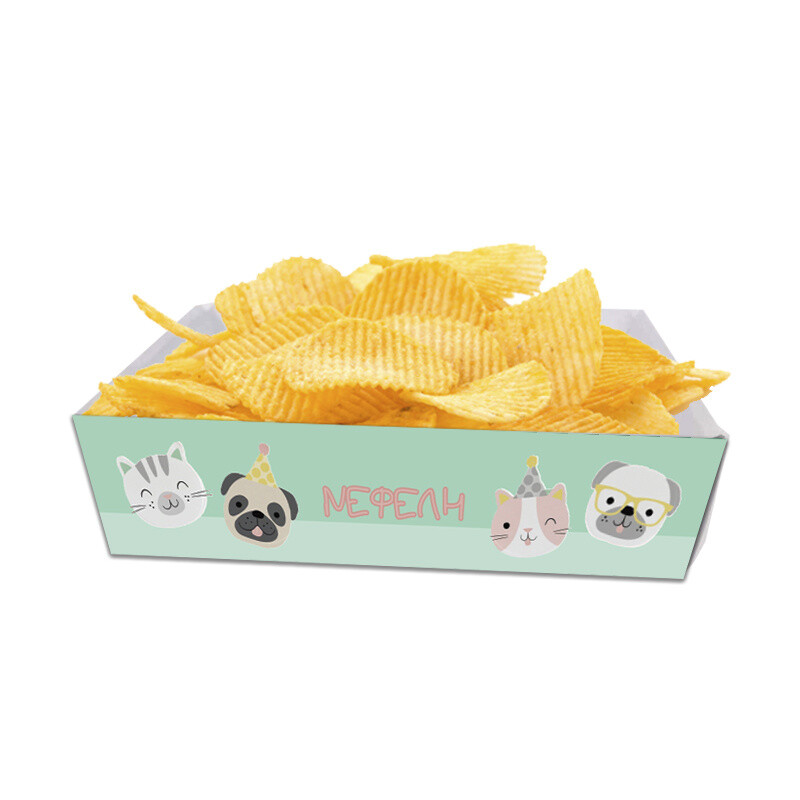Κουτάκια για πατατάκια Hello Pets με όνομα 8τμχ/ 15cmx10cmx4cm