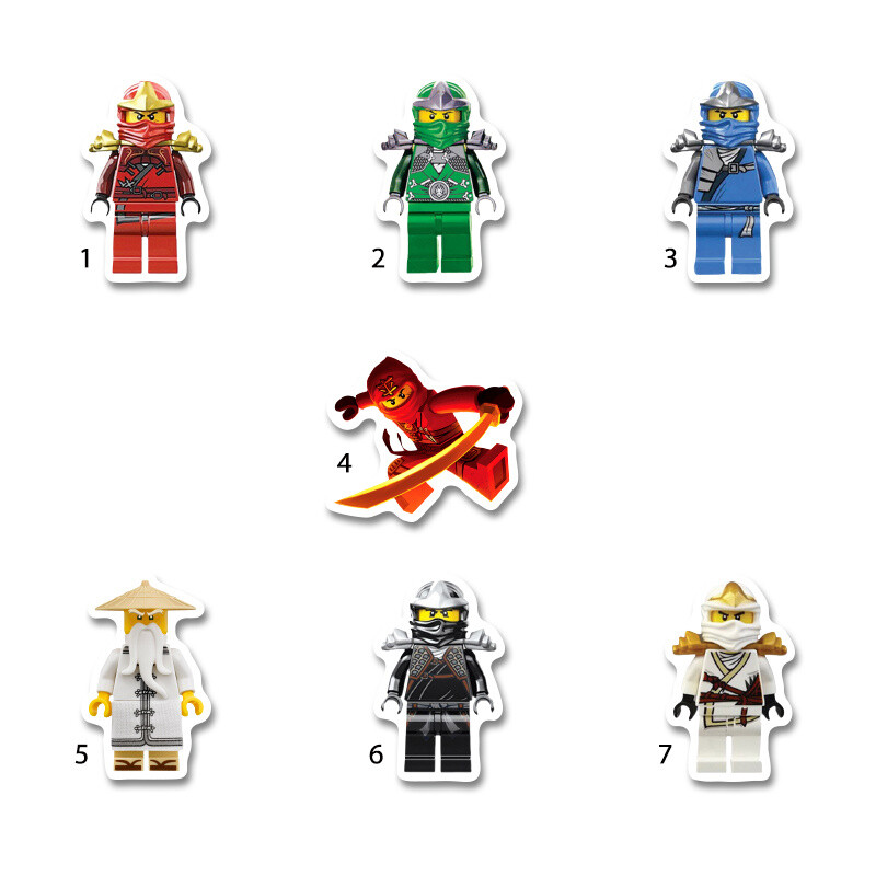 Διακοσμητική φιγούρα Ninjago 5cm Ξύλινη/1τμχ