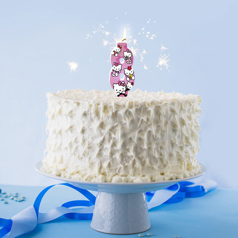 Κερί Νούμερο 8 Hello Kitty